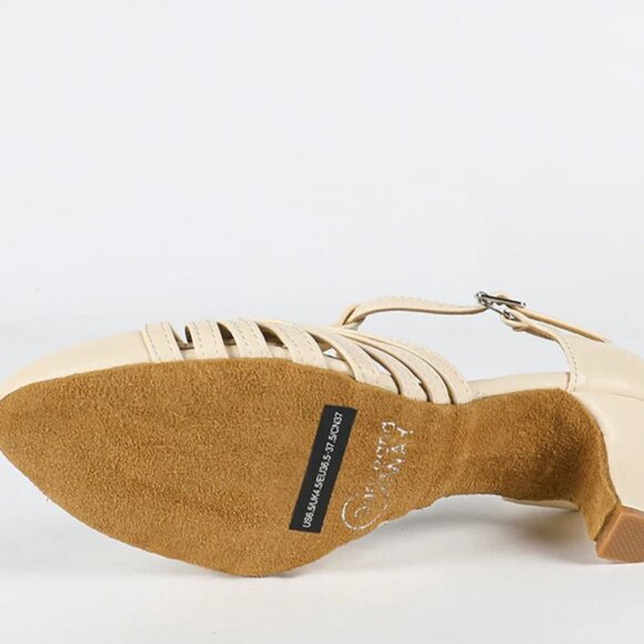 Retro Cuban Heel Ballroom Dance Shoes - Picture 3 of 3